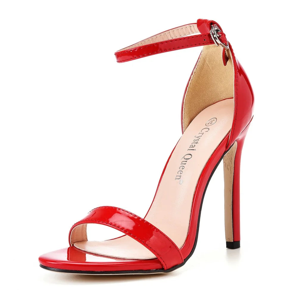 2026 spring Fashion Large Size 11cm Woman Sexy Dance Shoes Sandals Women Shoe Summer High Heels Stiletto Elegant Party Shoe