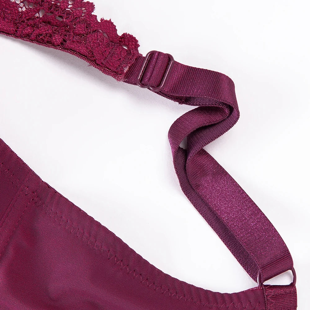 Fashion Bras For Womens Lingerie Lace Bra Underwire Plus Size Brassiere Sexy Underwear BH Top  B C D DD E F Cup