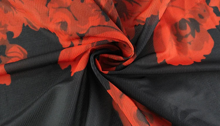 Ahagaga 2025 Summer Fashion Women's Straps Dresses Print Asymmetrical Chiffon Floral Streetwear Skinny Trailing Yk2 Vestidos