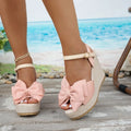 Summer New Women Sandals Comfortable Wedge Heel High Heel Open Toe Heel Platform Ladies Beach Sandals
