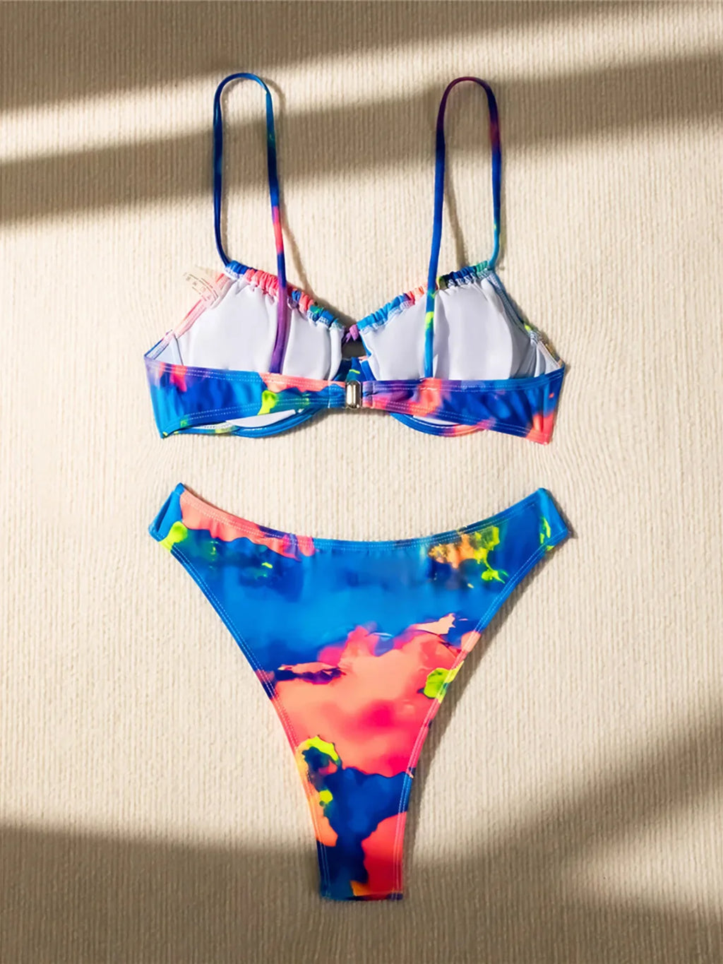 Colorful Printed Underwired Brazilian Bikini Female Swimsuit Women Swimwear Two-pieces Bikini set Bather Bathing Suit Swim K5340