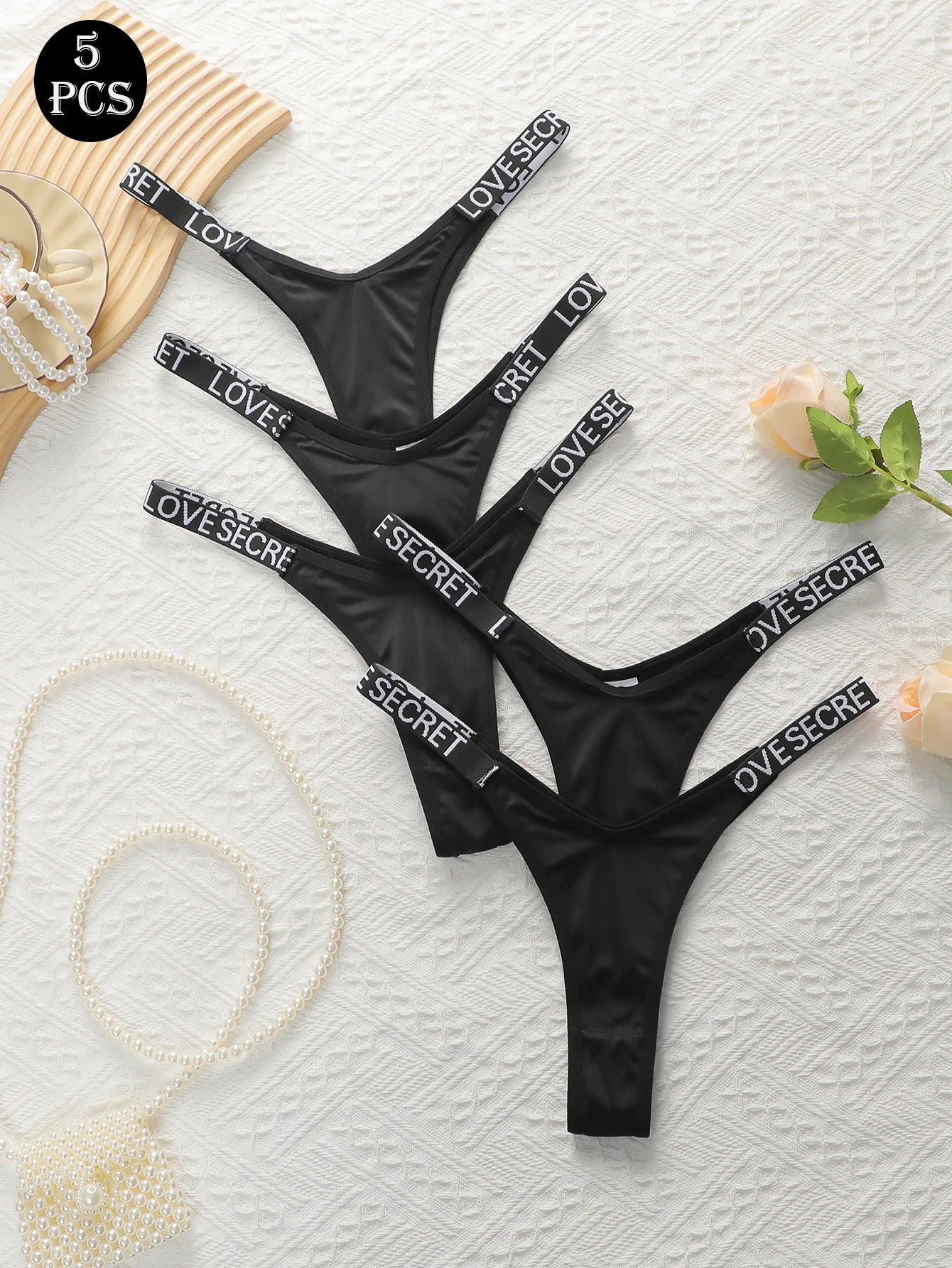 5 pcs sexy invisible thongs seamless thongs hip lifting anti sagging easy to wash and dry women's underwear C977