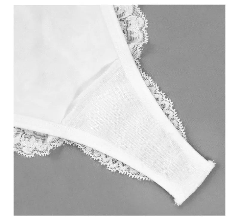Hot Sale Lace Embroidery Sexy Women Thong Panties Low Rise Comfortable Female G-string Intimate Lingerie Solid Floral Underwear