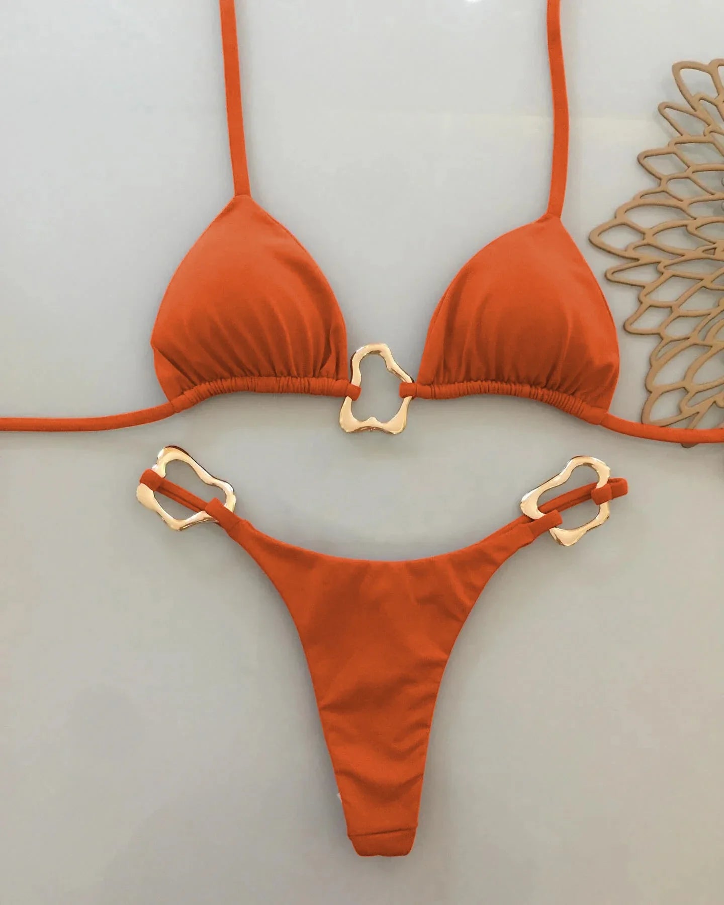 Sexy Halter Micro Bikini 2025 Women Swimsuit Solid Swimwear Thong Bikinis Set Brazilian Beach Wear Bathing Suit Biquini Female
