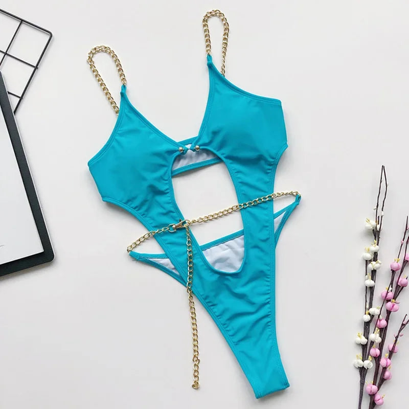 2025 Sexy Extreme String High Cut Female Swimwear One Piece Swimsuit Women Thong Monokini Bather Hollow Out Bathing Suit Swim