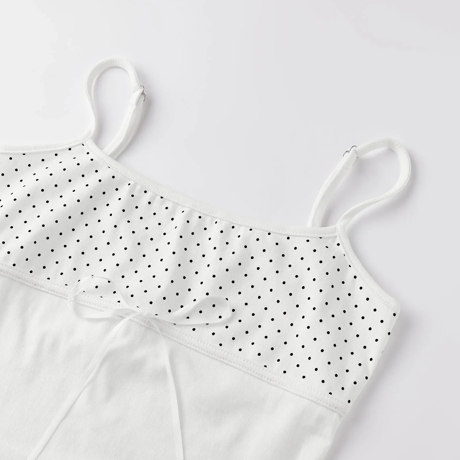 Women's Summer Tank Tops Casual Stylish Dots Print Sleeveless Square Neck Slim Fit Camisole Tops Spaghetti Strap Vest