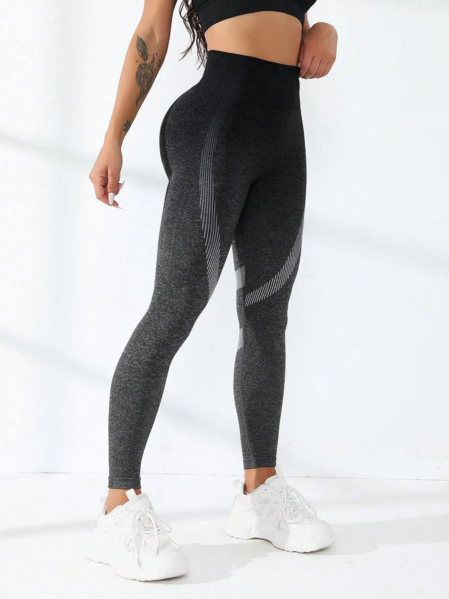 Women's Seamless Leggings - Tummy Control Gym Sports Yoga Pant with 4-Way Stretch Squat-Proof & Tummy Control Activewear Autumn