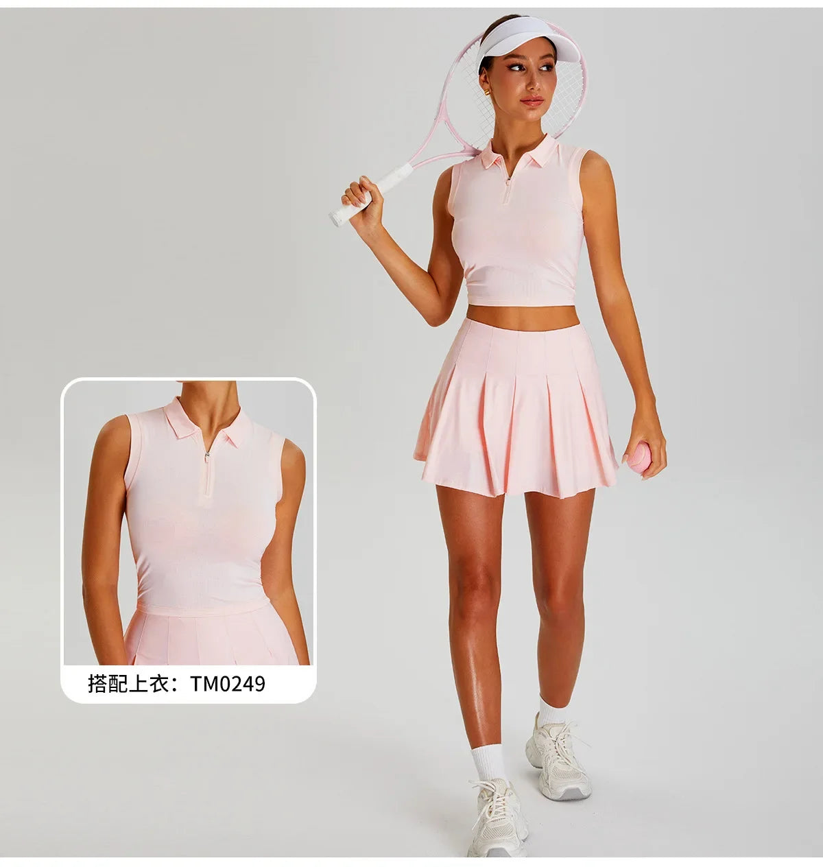 Fitness Tennis Short Skirts Women's Quick Cooling Sensation Sunscreen Pleated Skirt Outdoor UV Resistant Dance Golf Yoga Clothes