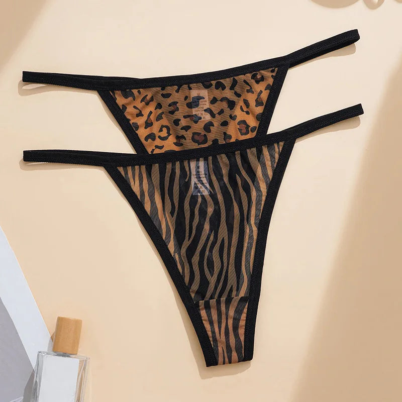 Leopard Sexy Seamless Thong Women Panties G String Underwear Girls Intimates Fashion Ladies Briefs Yoga Lingerie Size S-XL