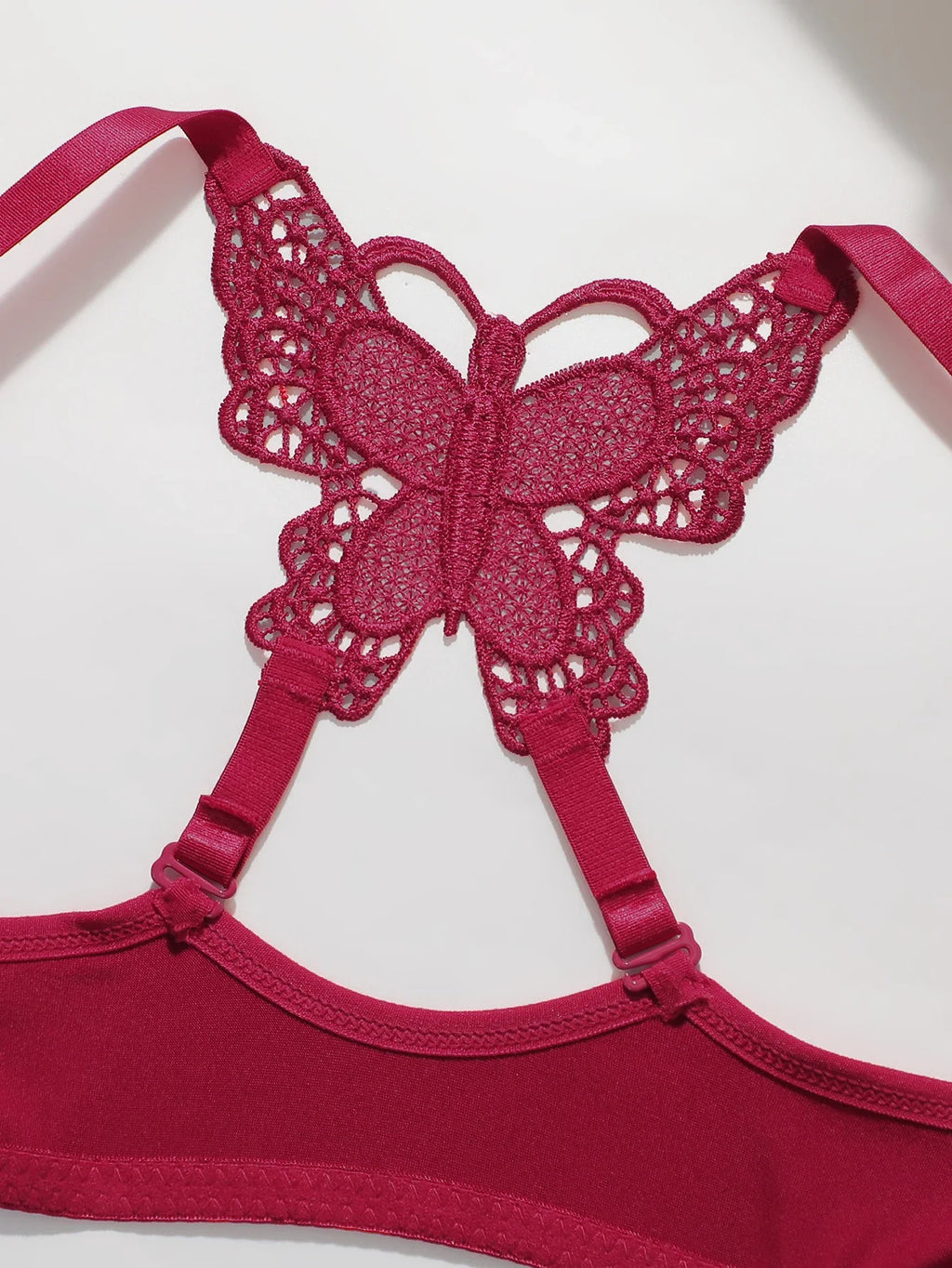 Women's sexy embroidered lace lingerie set for front gathered push ups back butterfly comfortable and close fitting bra set 2120