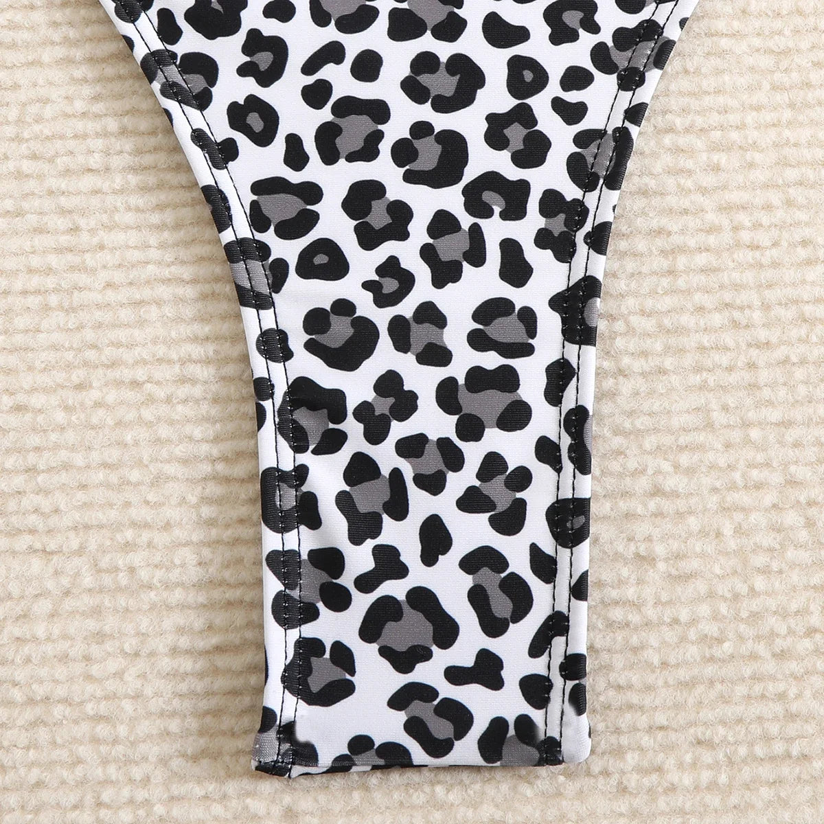 2026 Srappy Swimsuit One Piece Leopard Drawstring Swimwear Women Bathers Bathing Swimming Swim Suit Padded Beachwear Summer