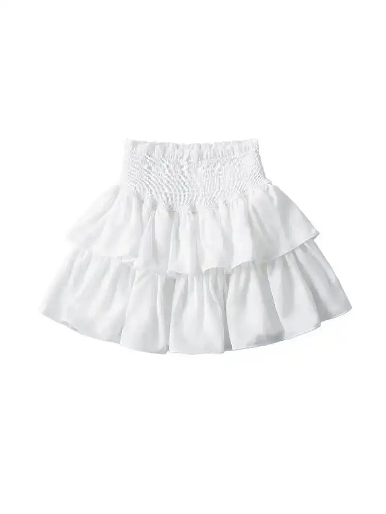 Cake Skirt White Fluffy High Waisted Girlish Style Short Half Skirt Black Ballet Skirt Fashion Sweet Korean Women 2026 New 55OK