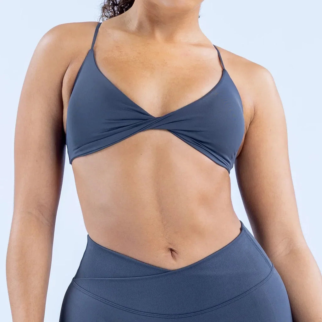 NCLAGEN Vision Twist Front Sports Bra High Support Push-up Gym Underwear Cross Thin Strap Workout Fitness Running Sexy Yoga Top