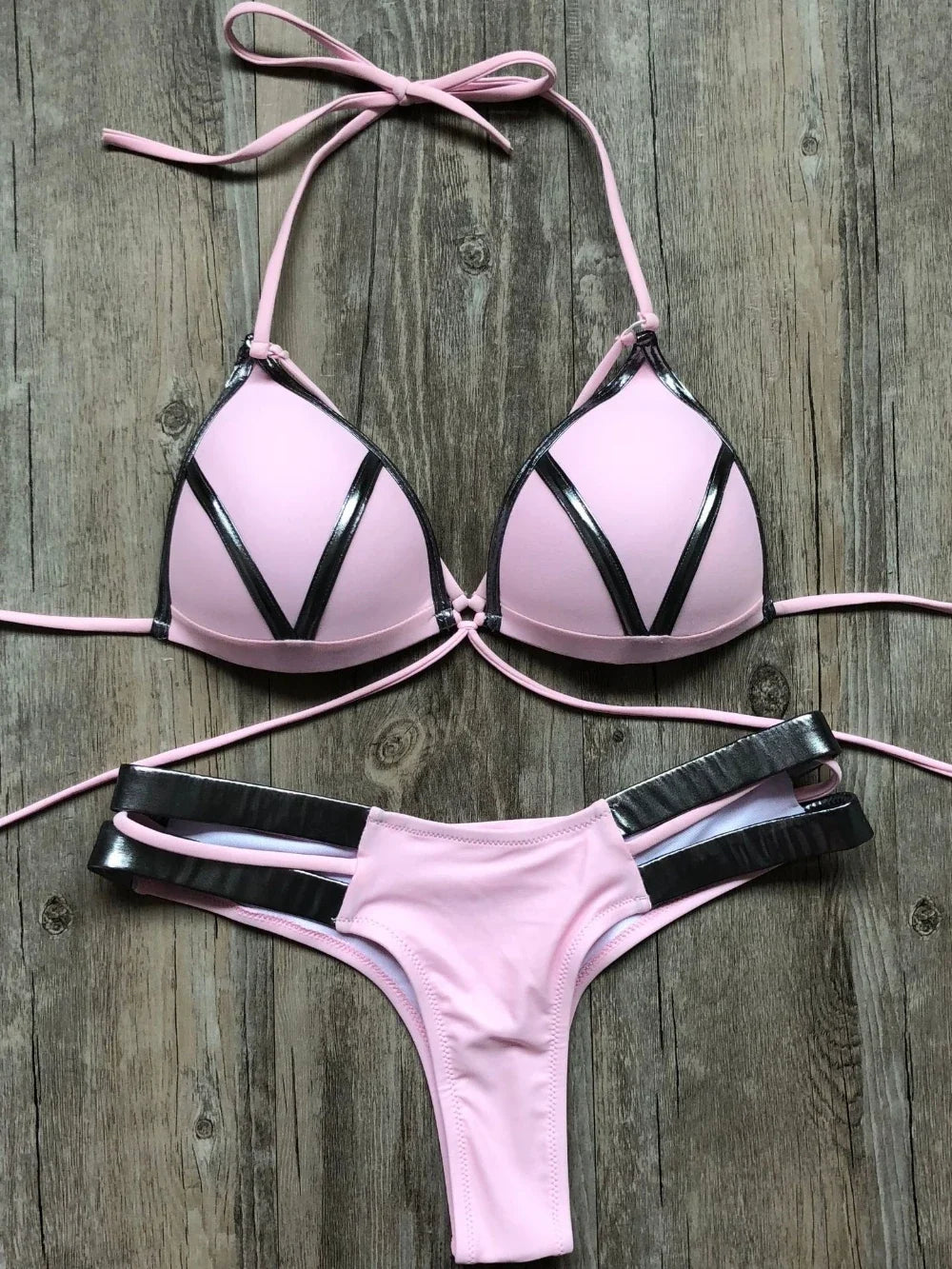 2024 Gold Stamping Women Bikini Set Sexy Padded Women Swimsuit Push Up Bikini Swimwear Summer Beachwear Brazil Bathing Suit