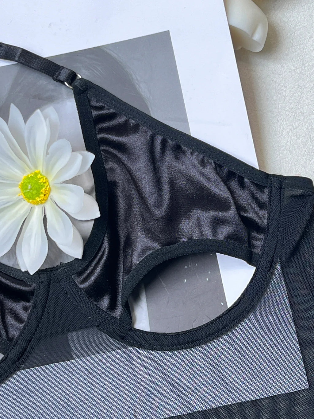 European and American style sexy women's hollow-out tight pants, backless one-piece underwear, bodysuit, gloves not included