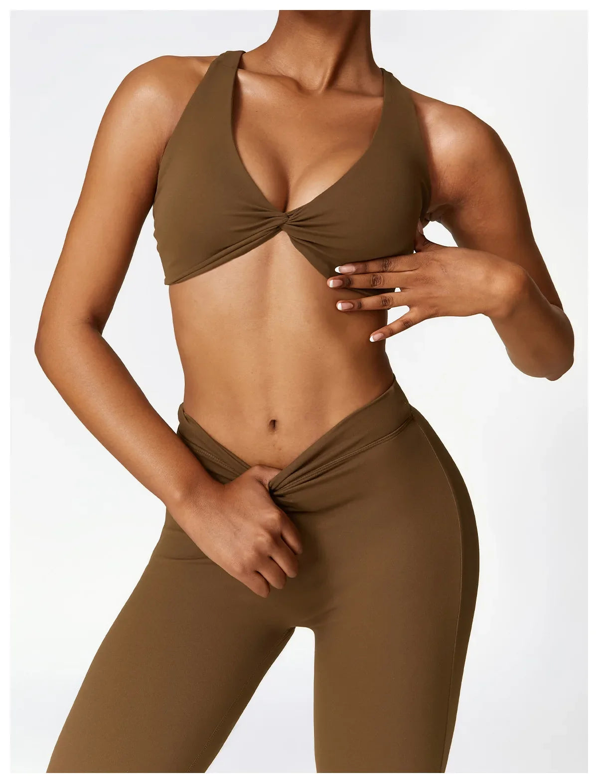 Sexy Sports Leggings Women V Back Scrunch Flares Leggings High Waist Yoga Flares Pants Push Up Gym Leggings Women Yoga Clothes