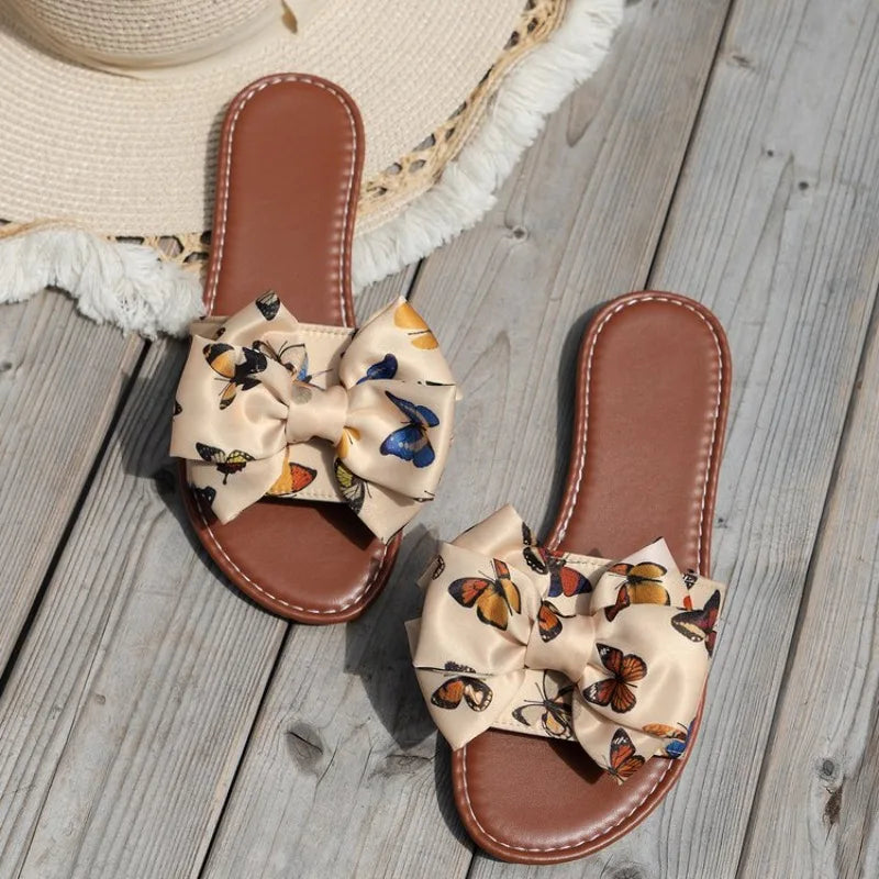 Women's Summer Bohemian Clip Toe Flip Flops Non-Slip Flat Slippers Beach Shoes House Bathroom Non-Slip Shoes Slides