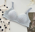 Japa Cherry Blossom Bra Wireless Thin Lace Bralette Small Chest Women Comfortable Breathable Student Underwear Push Up No Steel