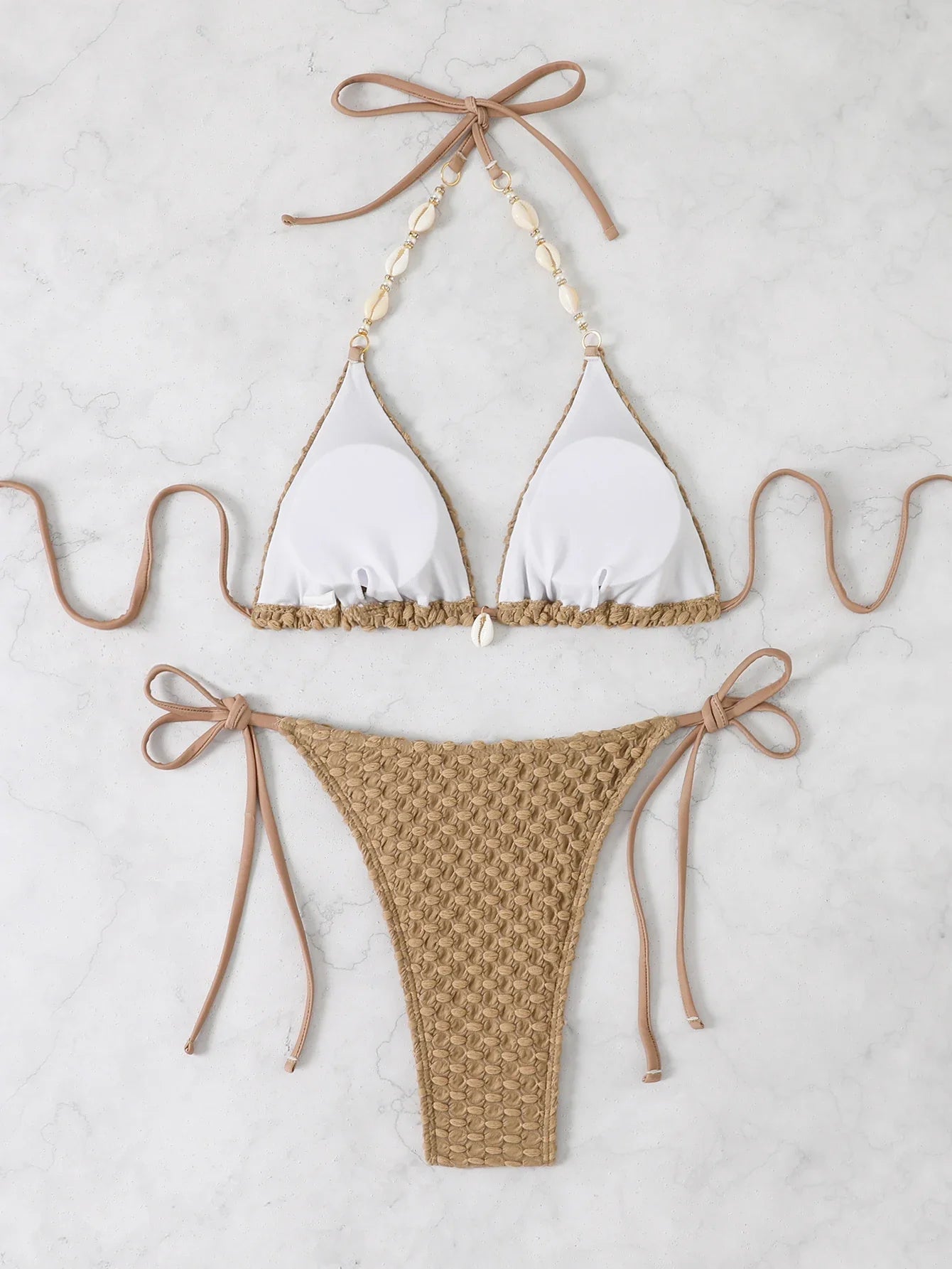 2026 Halter String Triangle Bikini Women Sexy Swimwear Female Mesh Swimsuit Solid Bathers Bathing Swimming Swim Suit Beachwear