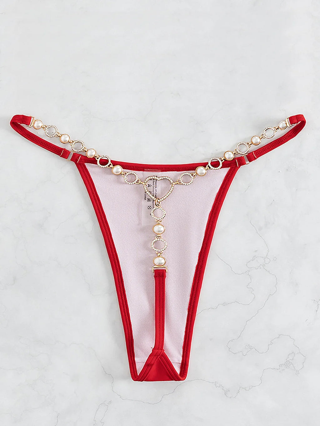 DEKA Diamond Bikini Set Crystal Necklace Halter Red Swimsuit Women Sequins Bathing Suit Stones Swimwear Glitter Push Up Monokini