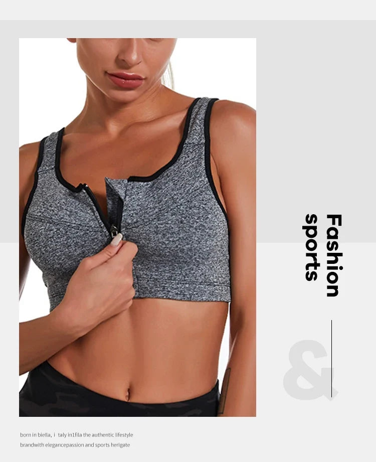 CZGUKE Yoga Fitness Bra Shock-absorbing Sports Bra Breathable and Quick Drying Training Running WOMEN'S Underwear