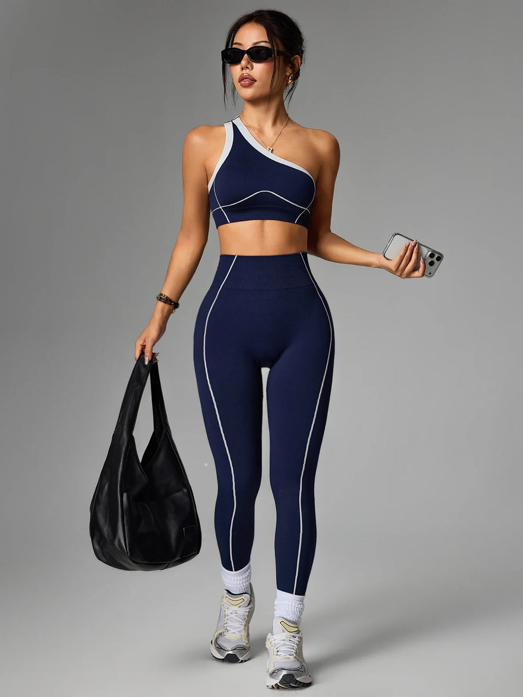 2 pcs Women Seamless Yoga Sets Jogging Outfit Sport Leggings Bra Sportswear Woman Gym Outfit Workout Set Yoga Clothes Activewear