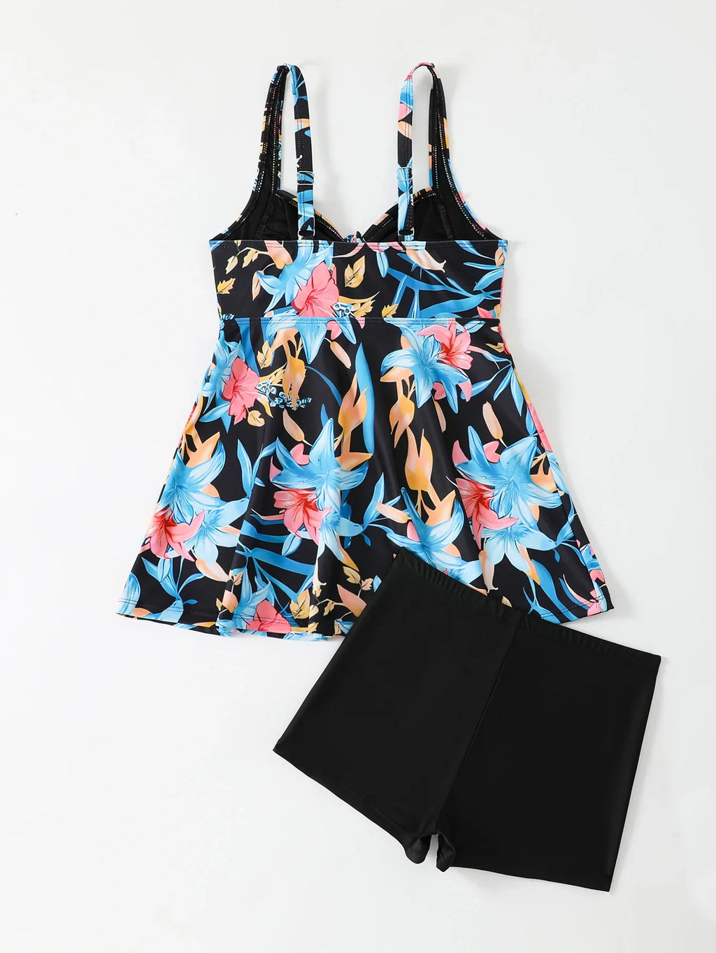 Printed Tankini Set 2026 Padded Floral Swimsuit Women Strappy Swimwear Female Beach Dress Bathers Bathing Swimming Swim Suit XL