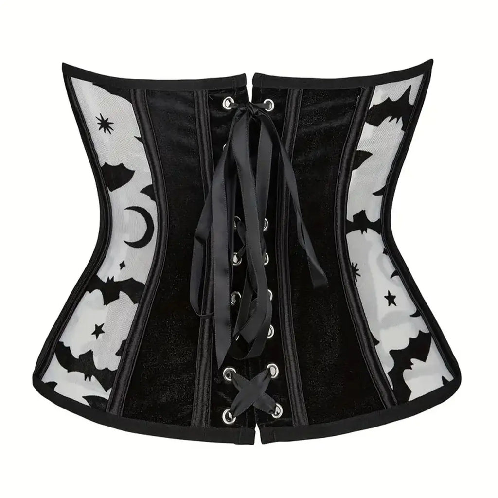 Royal corset body-shaping corset undergarment thin and breathable summer style with a cinched waist and plastic-boned mesh sexy