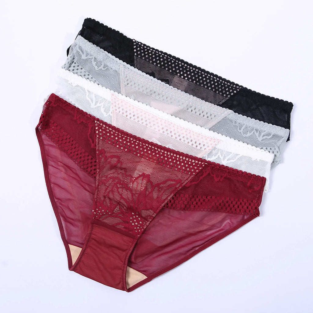 2026 Y2k Lace Mesh Underpants Womens Cotton Underwear Hipster Stretch Breathable Panties For Women Thong трусы женские 부부생활 속옷