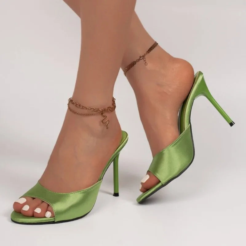 2026  Women's Sandals Fashion Open Toe Comfortable Slides Dress Shoes High Heels Slippers