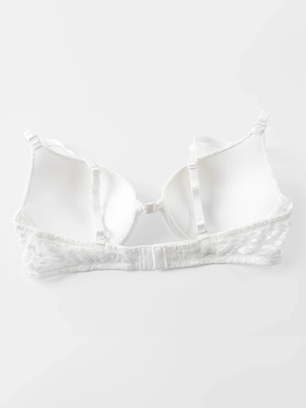 Women's Sexy Front Closure Push Up Bra Seamless Smooth Bra with underwire Makes Chest Look Smaller Lingerie beige