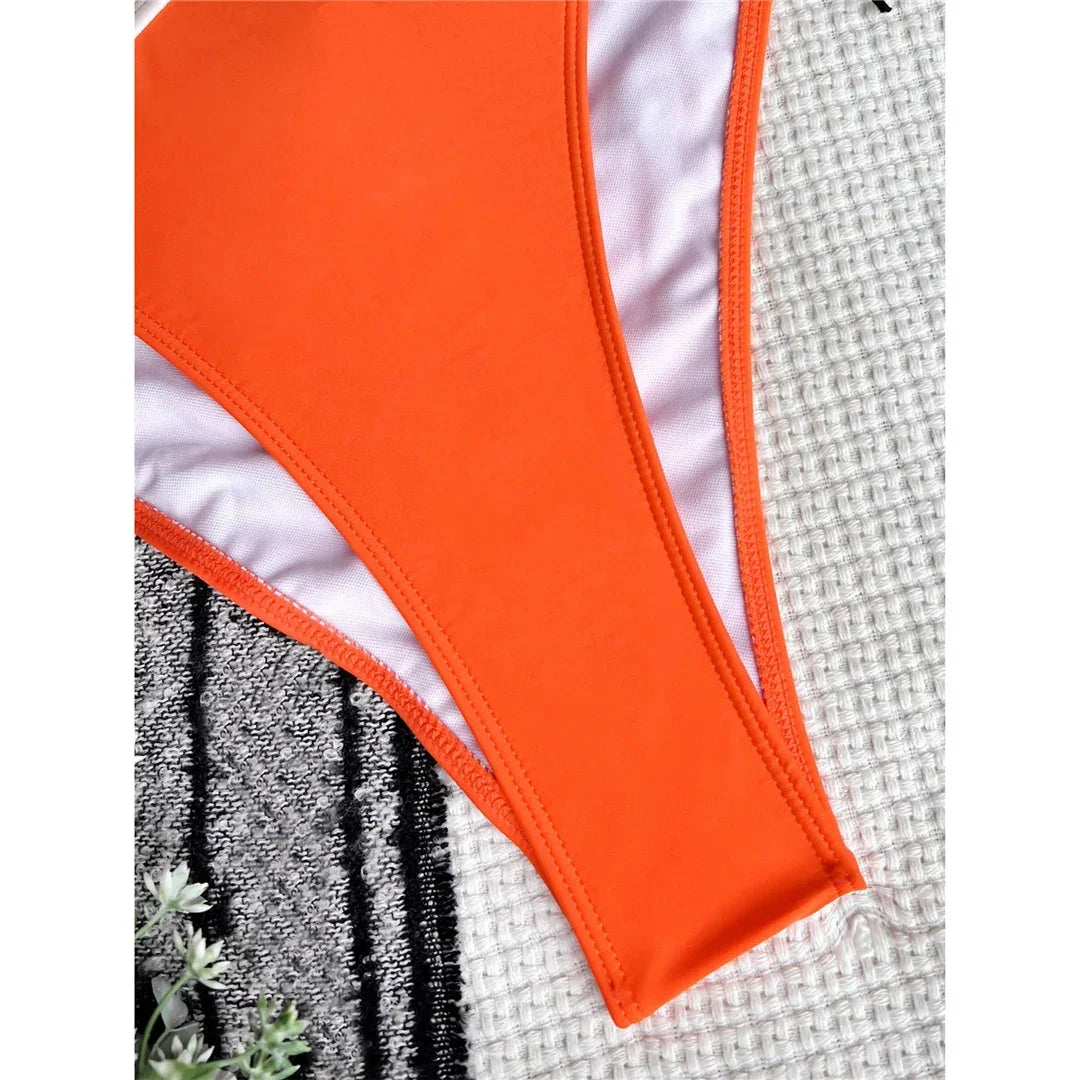 Scrunch Butt Swimsuits Deep V Neck Cross Backless One Piece Swimsuit Women Swimwear Female Monokini High Cut Bathing Suit Swim