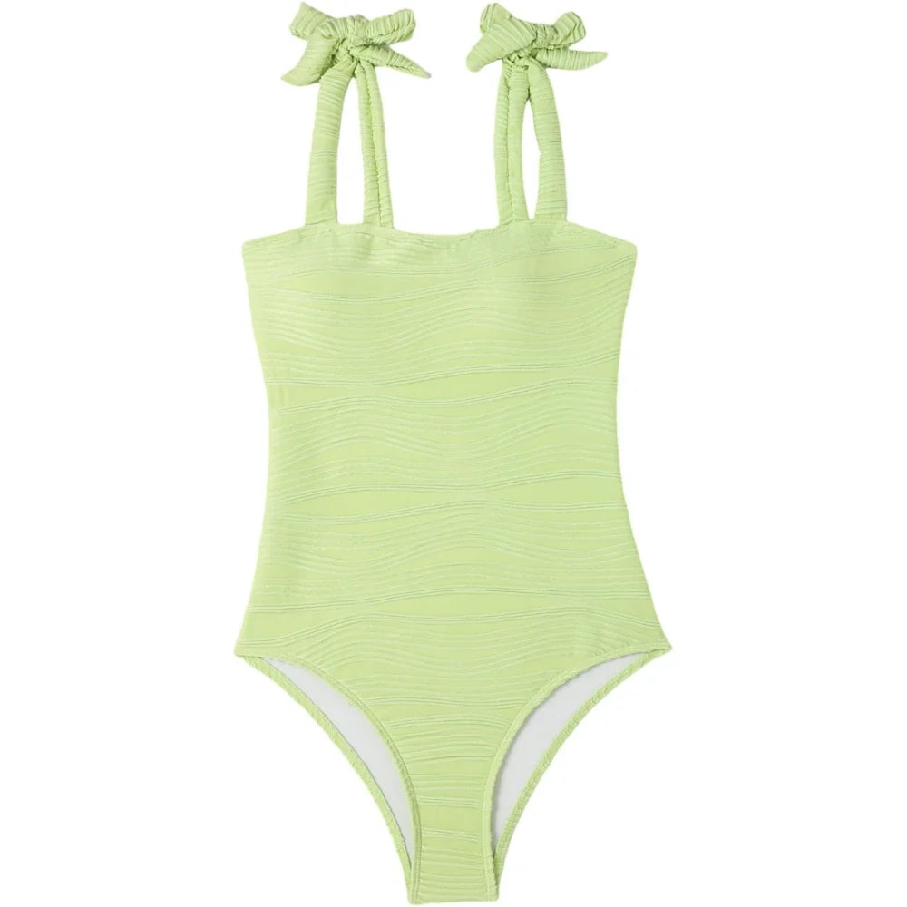 2026 One Piece Swimsuit Solid Swimwear Women Bathing Suit Female Swimming Summer Beachwear Bodysuit