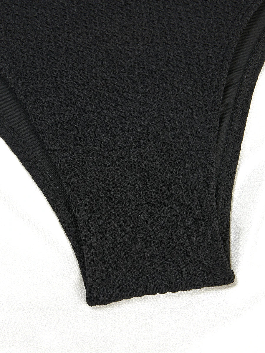 2026 Triangle High Waist Bikini Solid Strappy Swimwear Female Sexy Swimsuit Women Bathers Bathing Swimming Swim Suit Beachwear