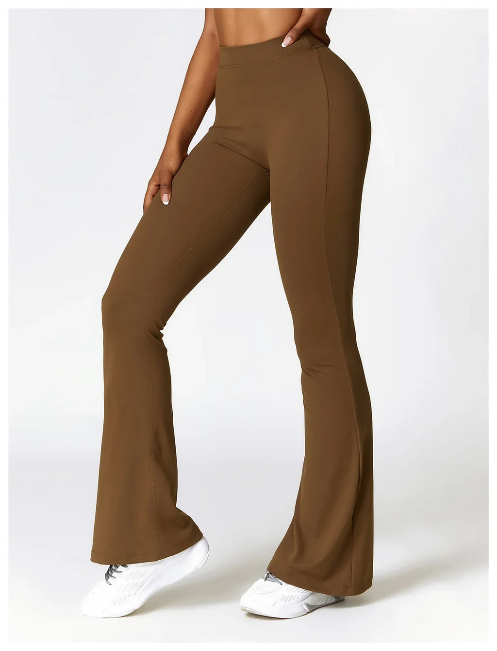 Sexy Sports Leggings Women V Back Scrunch Flares Leggings High Waist Yoga Flares Pants Push Up Gym Leggings Women Yoga Clothes