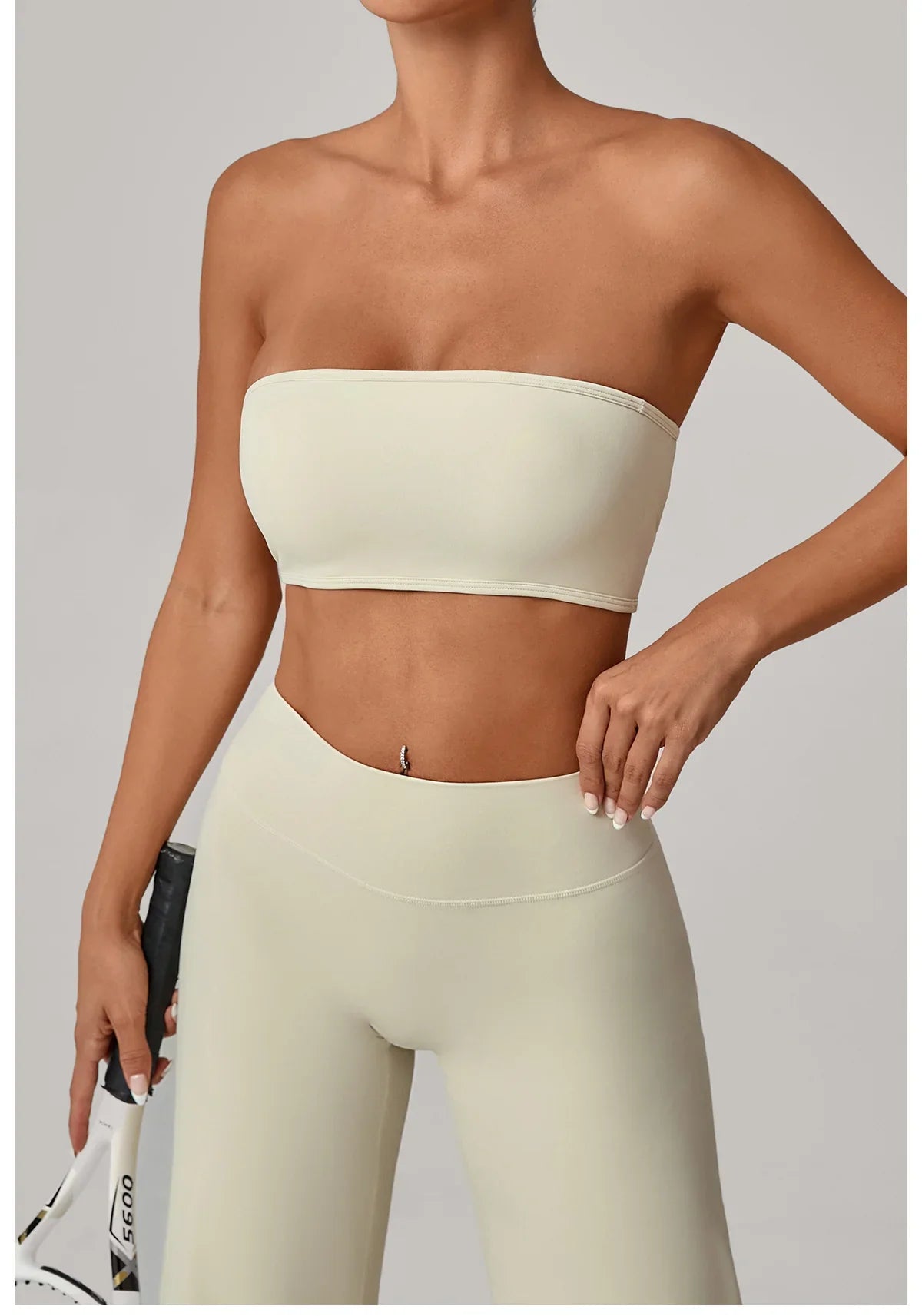 Women Strapless Sports Bra Gym Top Quick-Drying Yoga Clothes Women Tube Top Fitness Chest Wrap Underwear Workout Bra Female