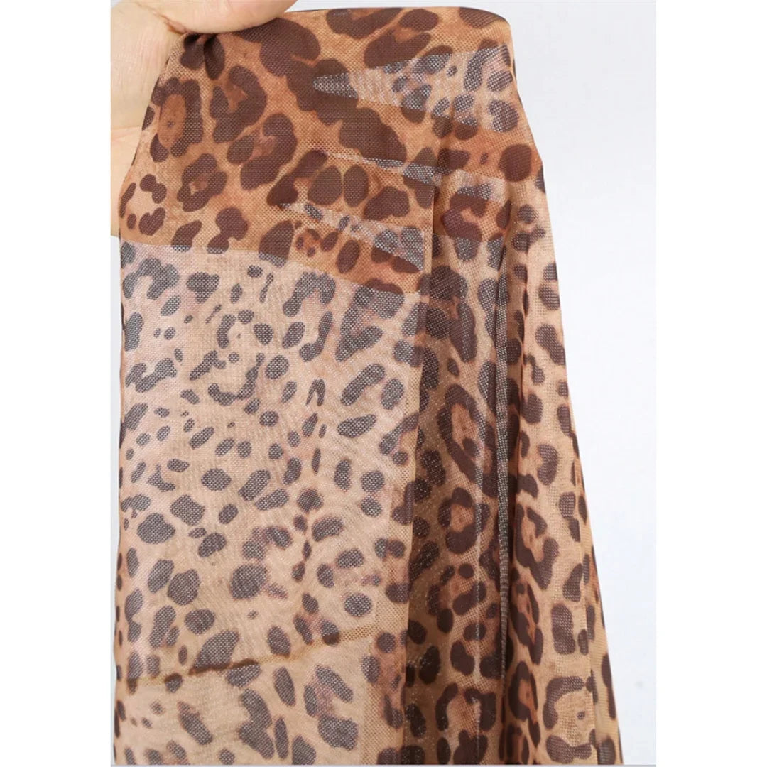 XS - L Leopard With Skirt Halter Bikini Female Swimsuit Women Swimwear Three-Pieces Bikini Set Bather Bathing Suit Swim V6630