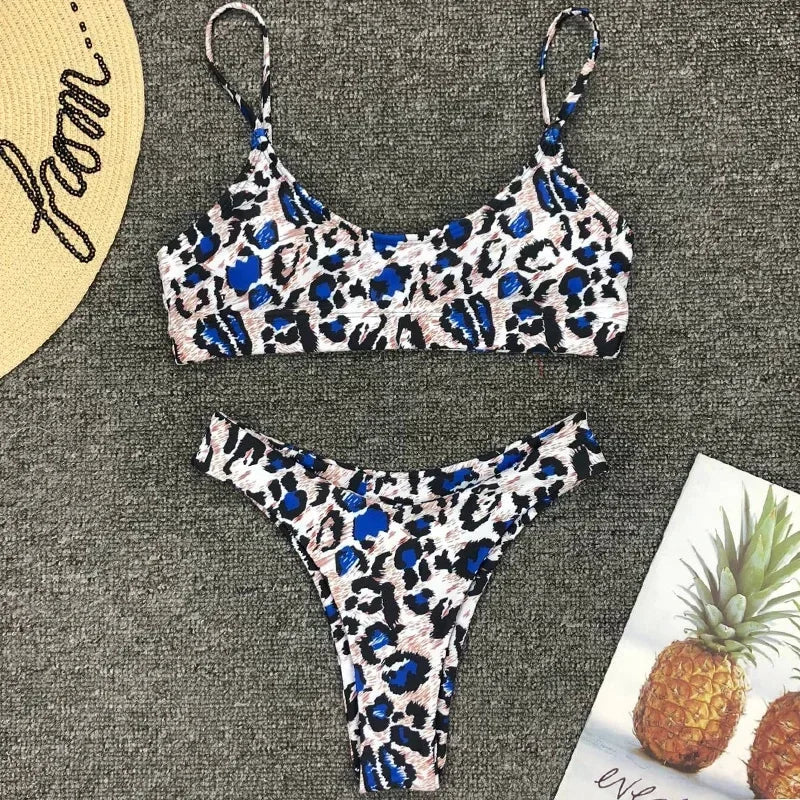 2026 Snake Leopard Brazilian Bikini Female Swimsuit Women Swimwear Two Pieces Bikini Set High Cut Bathing Suit Swim Beach Wear