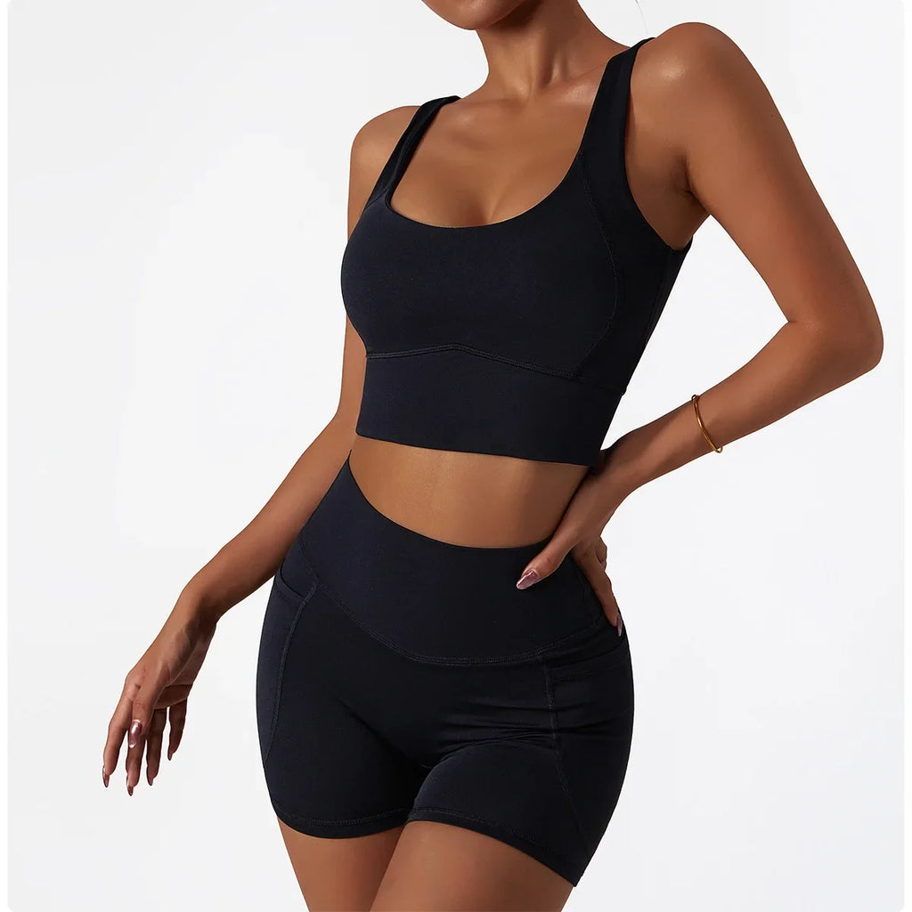 Comfort SkinFriendly Sports Bra With Chest Pad Tank Top Women Gym Fitness Running Yoga Bra Stretch Pull Up Vest Underwear Women