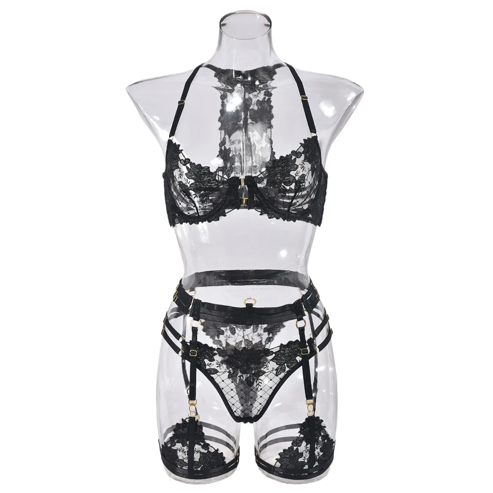 Women's Sexy Underwear for Women Set Lingerie Fancy Products Set Bra Ladies See-through Bralettes Bh Below Lingeries Woman Bras