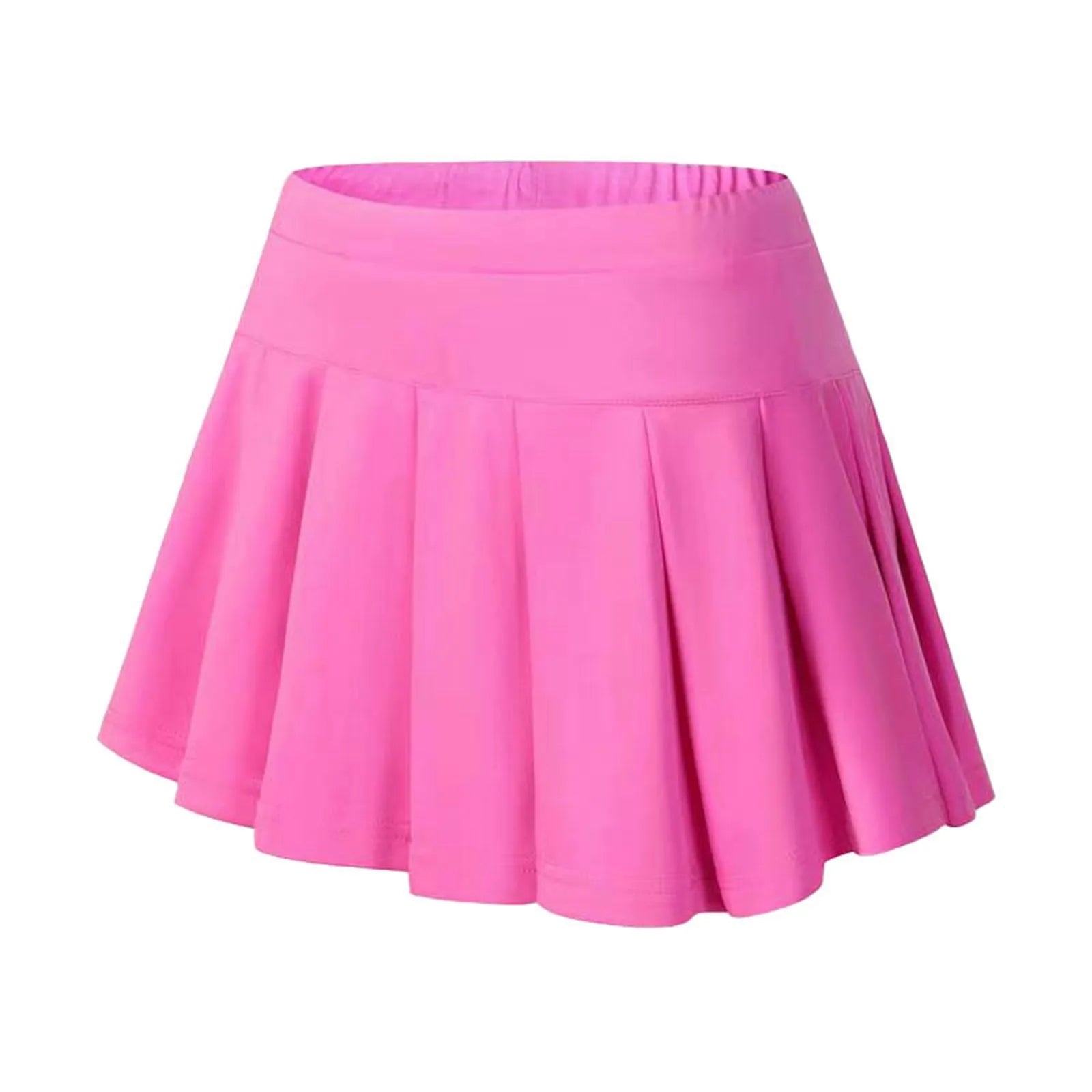 New Summer Tennis Skirt Sports Culottes Quick Drying Double Layered Pleated Skirts Women Solid Color Running Fitness Skirt