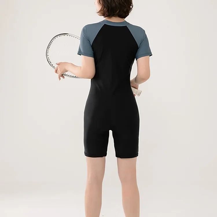 New Women's Flat Angle Professional Racing Cover Belly Slimming Swimming Pool Special Quick Drying Hot Spring One-piece Swimsuit