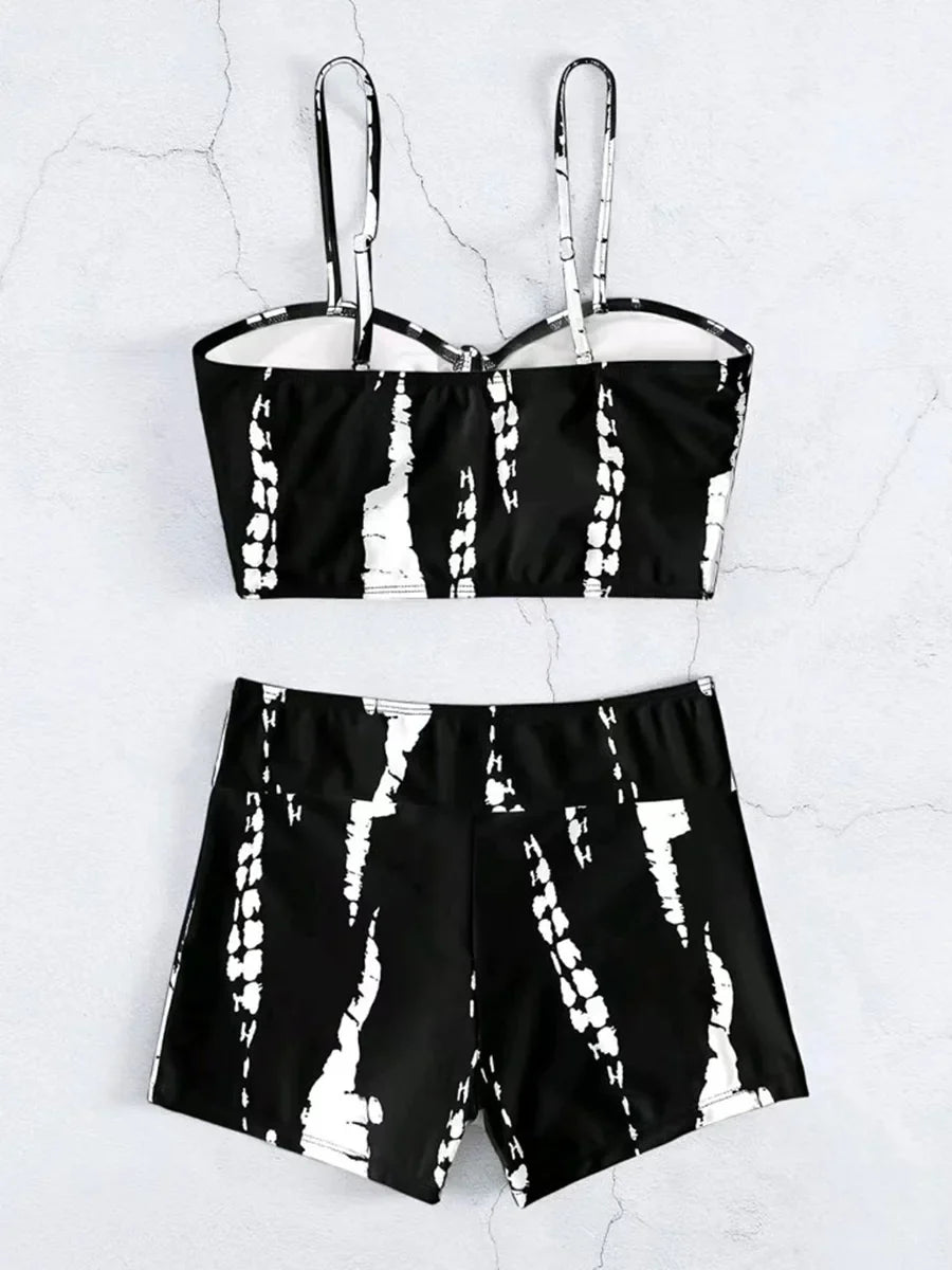2026 Print High Waist String Two Piece Bikini Women Swimwear Female Swimsuit Bathers Bathing Swimming Suit Beachwear Summer