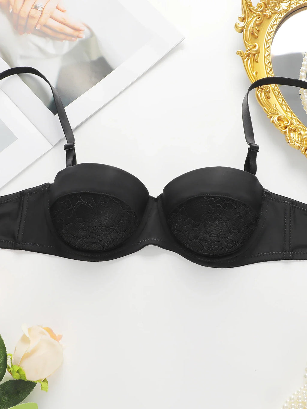 Sweet retro new Chinese style women's sexy bra with multiple colors Lace bra Pulling bra underwear B6086