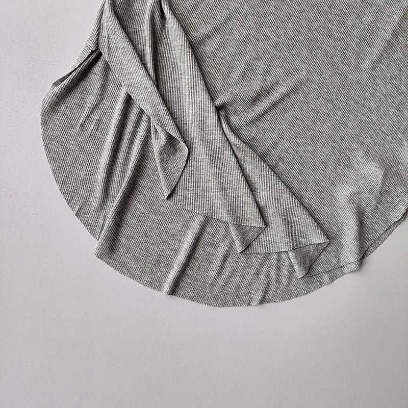 Women's yoga sports T-shirt, Modal ribbed yoga long sleeved outdoor sports loose top slimming yoga T-shirt cover