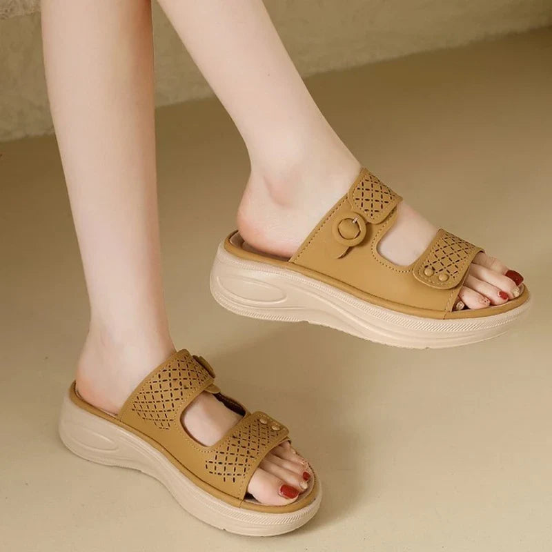Wedge Sexy Comfortable Non-slip Women's Slippers 2026 Summer Fashion New Lightweight Elegant Outside Women's Platform Slippers