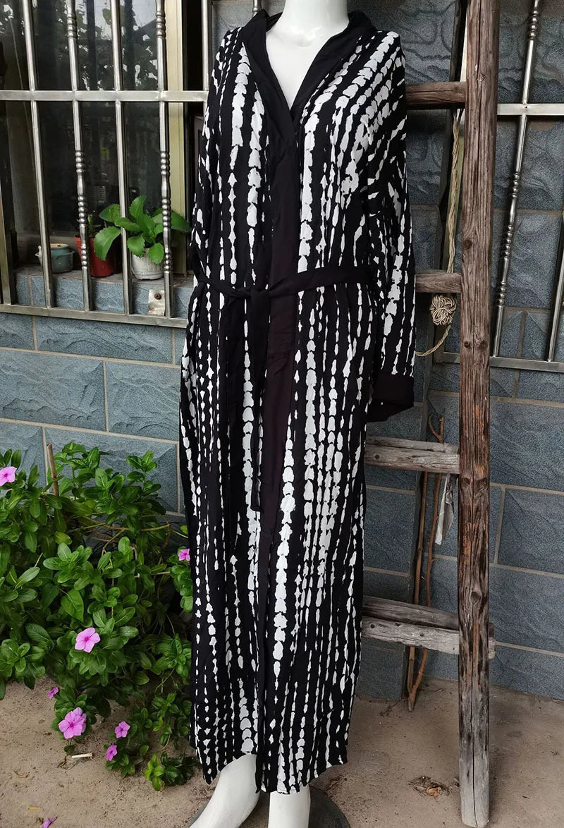 2026 Women Swimsuit Beach Cover Up dress Sleeve Kaftan Beach Tunic Long Pareos Bikinis Cover ups Summer Robe Plage Beachwear