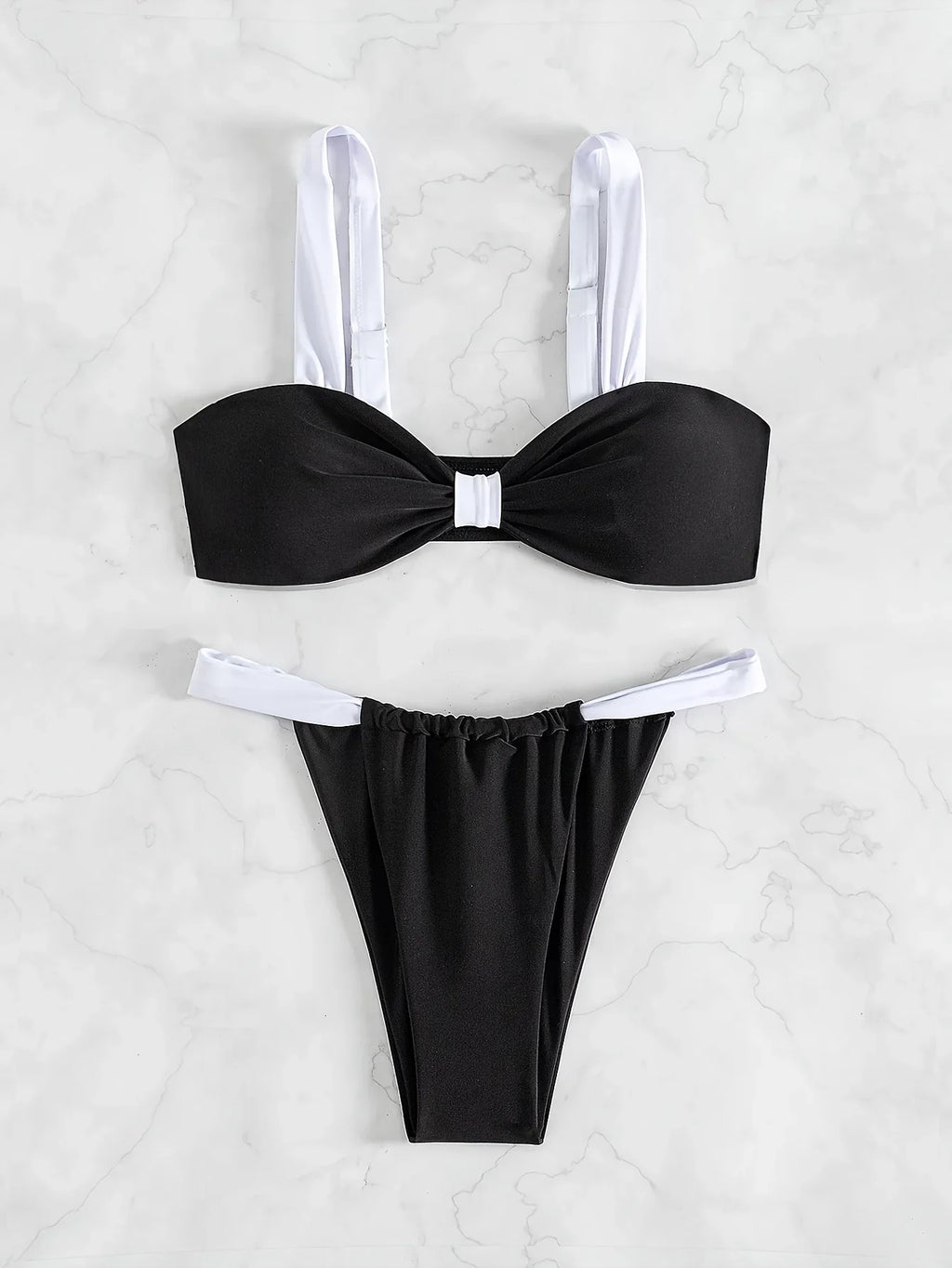ZTVitality Sexy Patchwork Push Up Bikini Set 2025 New Arrival Biquini Padded Swimsuit Women Swimwear Summer Beachwear Brazilian