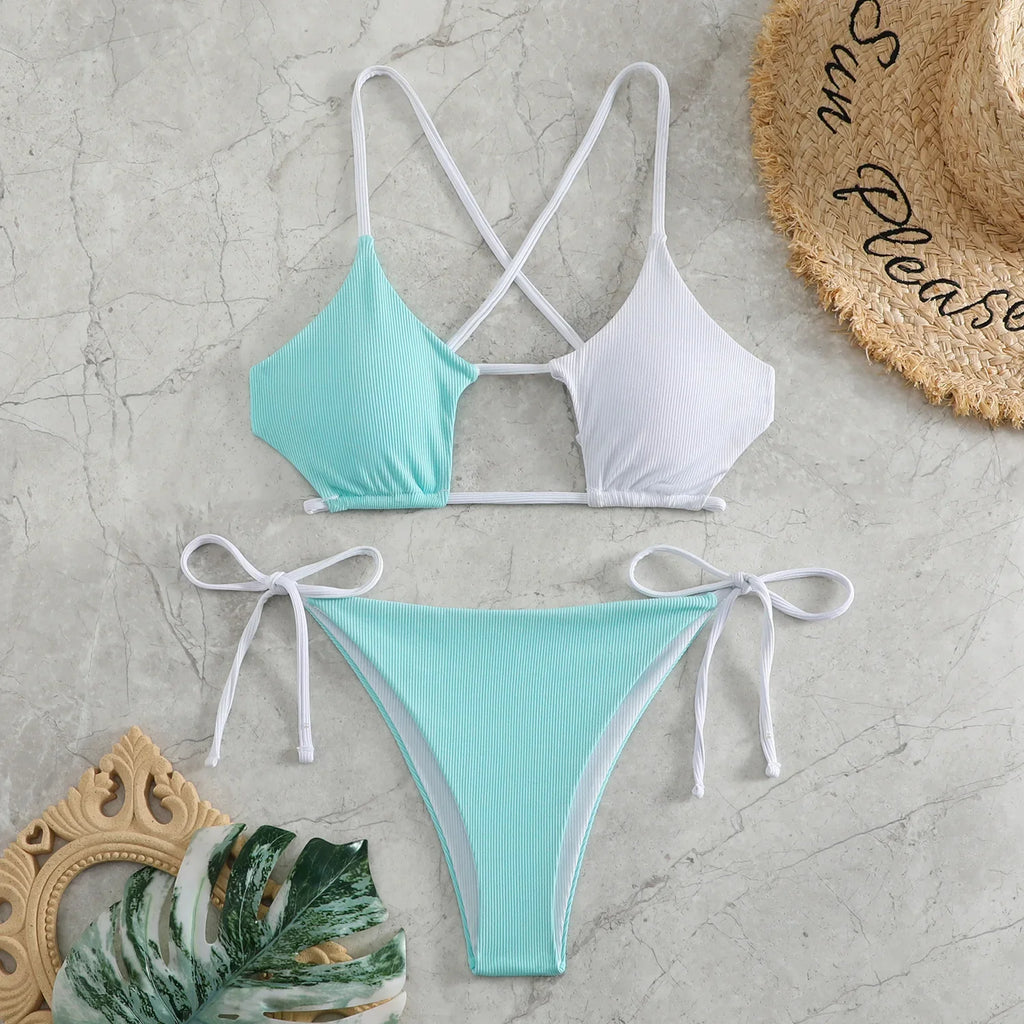 2025 String Bikini Women Brazilian Swimsuit Sexy Push Up Swimwear Female Bathers Bathing Swimming Suit Summer Beachwear