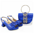 Doershow African fashion Italian Shoes And Bag Sets For Evening Party With Stones ORANGE Italian Handbags Match Bags! Hgv1-5